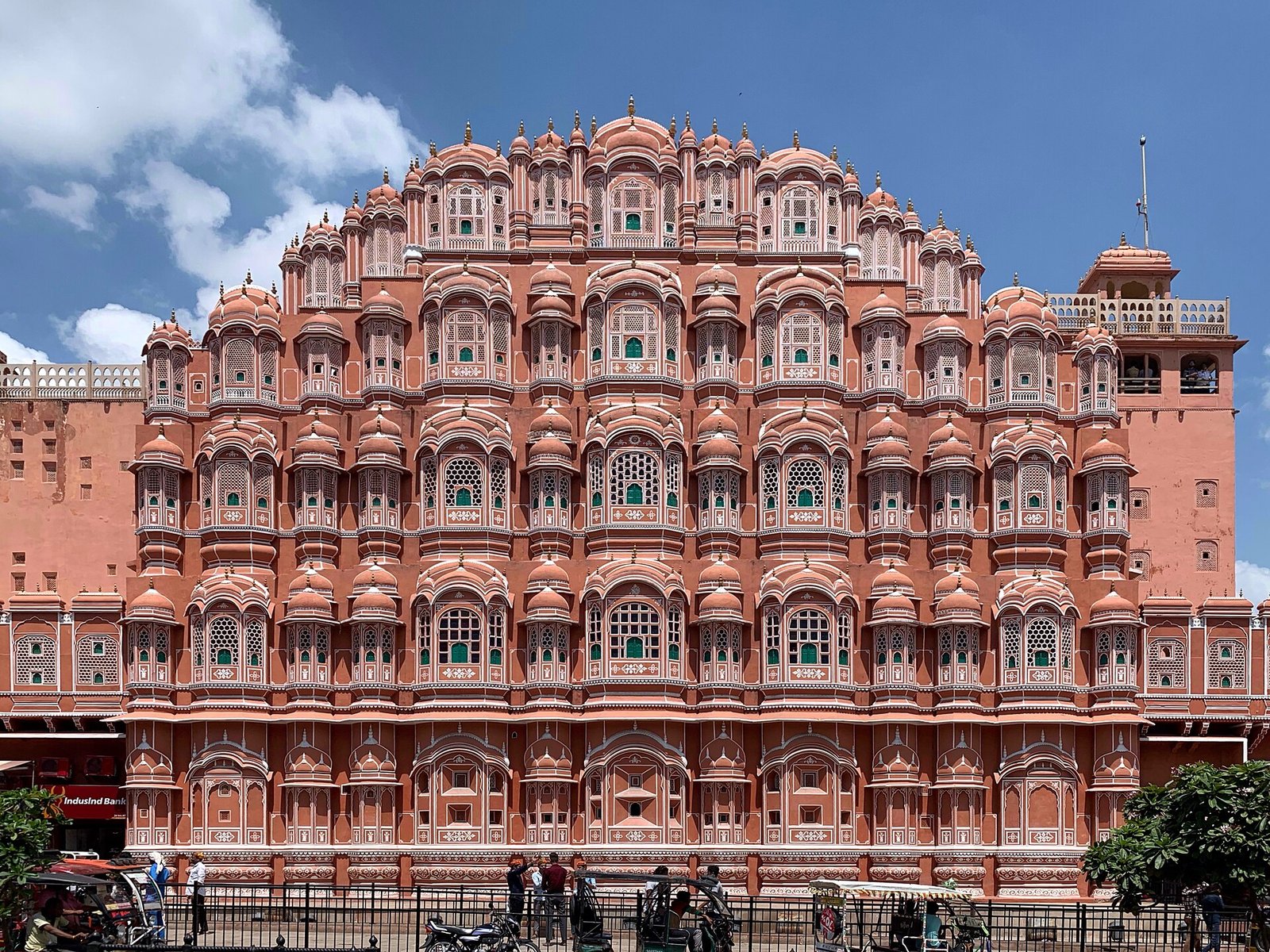 Hawa Mahal facade on a self-drive car rental in Jaipur Pink City day trip