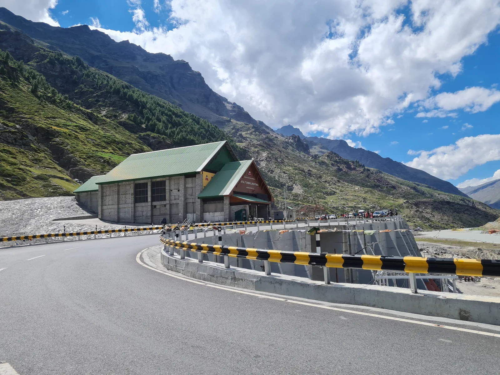 Atal Tunnel south portal approach near Manali Himachal Pradesh