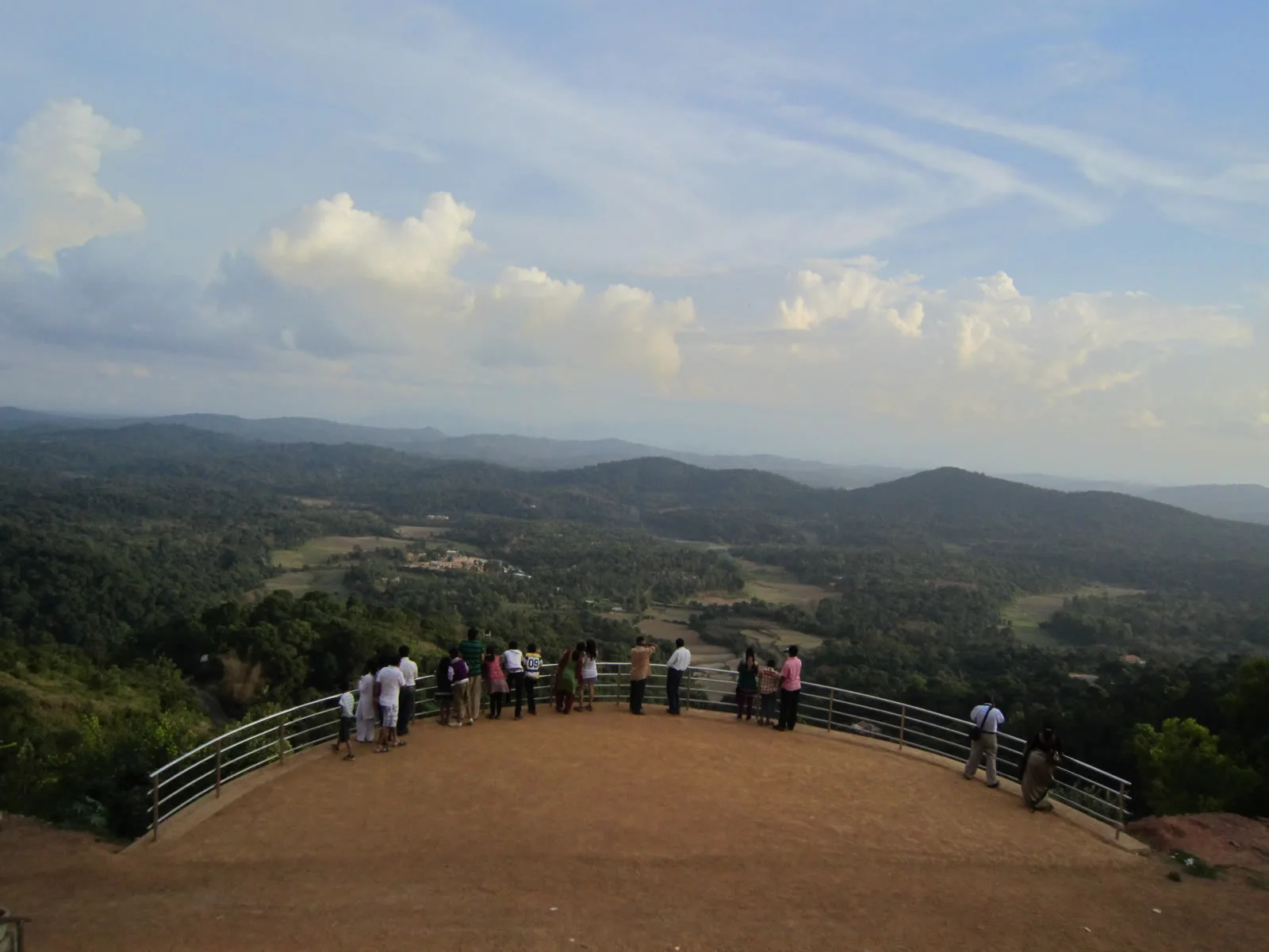 Raja Seat viewpoint gardens in Madikeri, Coorg