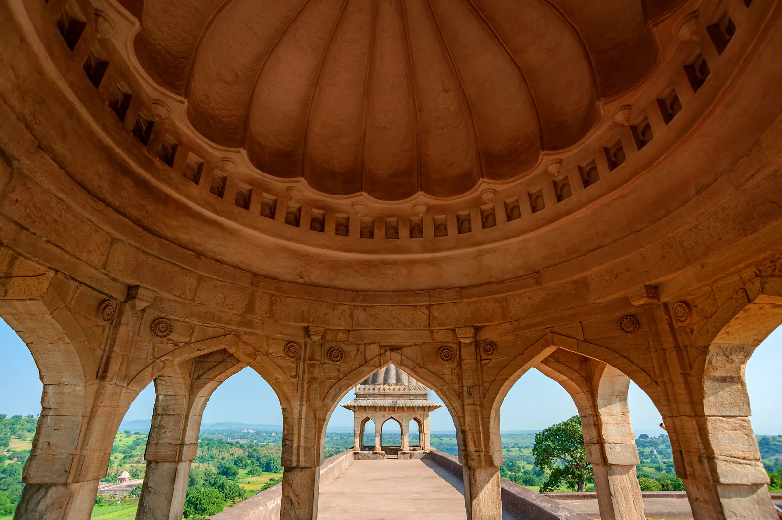Roopmati Pavilion arches at Mandu, Madhya Pradesh