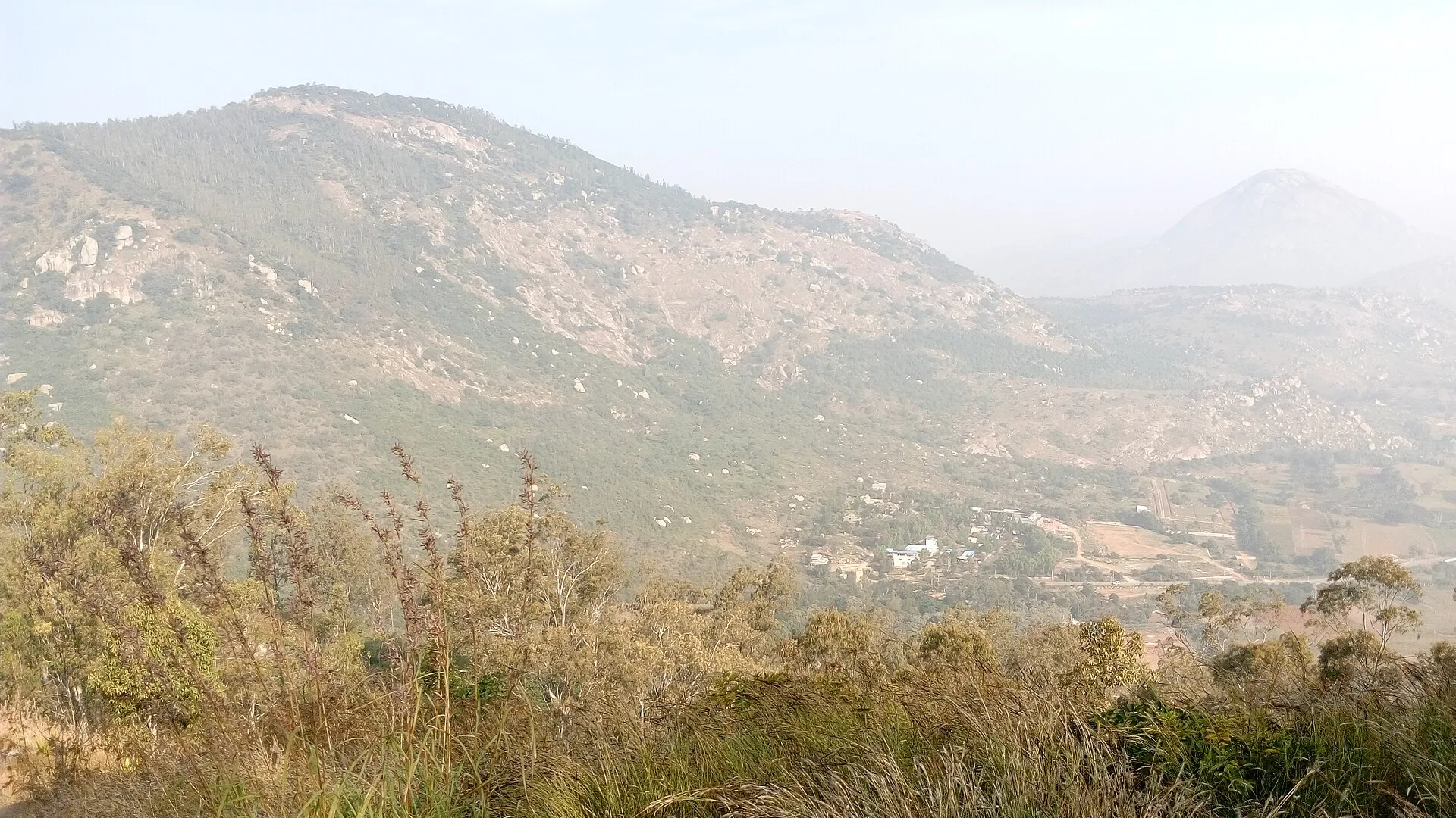 Morning landscape view at Nandi Hills, Karnataka