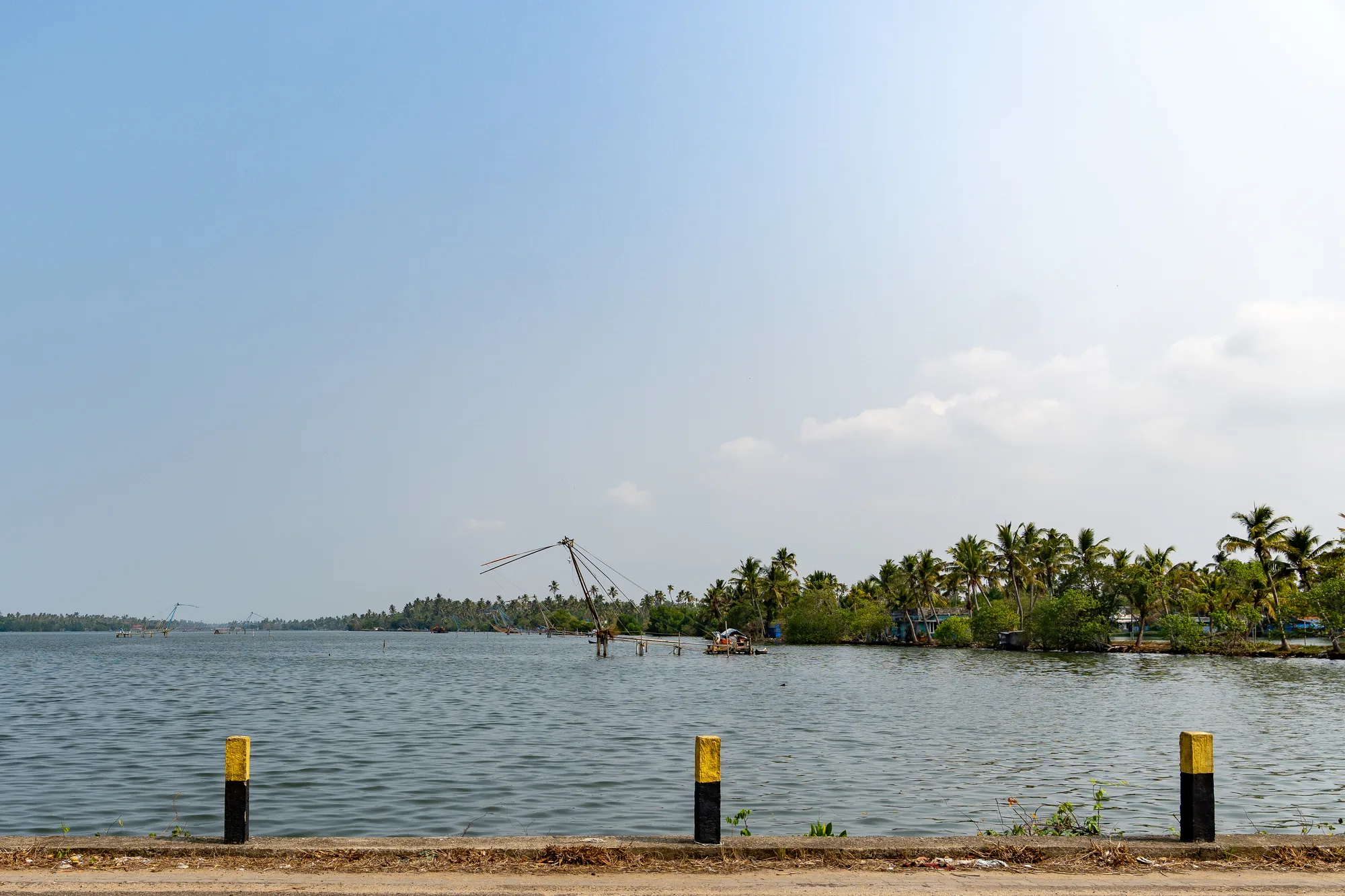 Chinese fishing nets near Cherai Beach on Vypin Island, Kochi