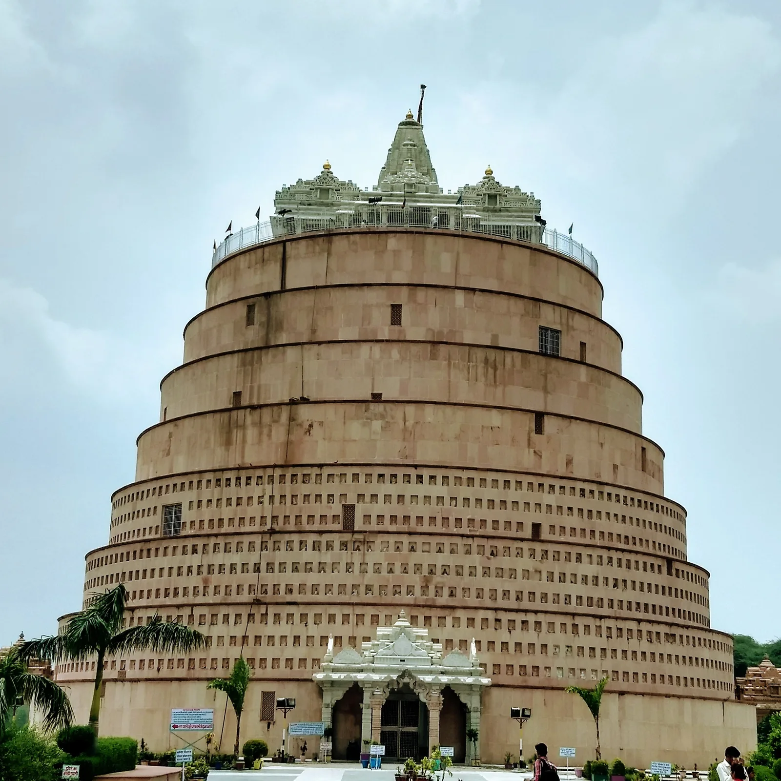 Tiered drum of Shri Ashtapad Jain temple in Hastinapur, 38 km by car rental in Meerut
